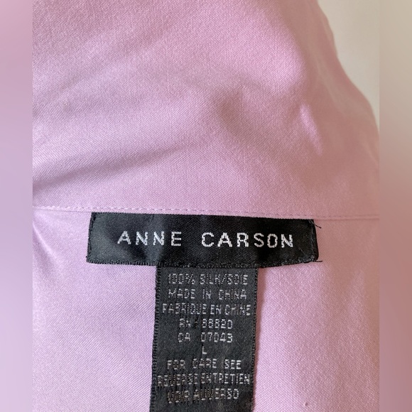 Short sleeve silk blouse - L - Anne Carson - Picture 3 of 3